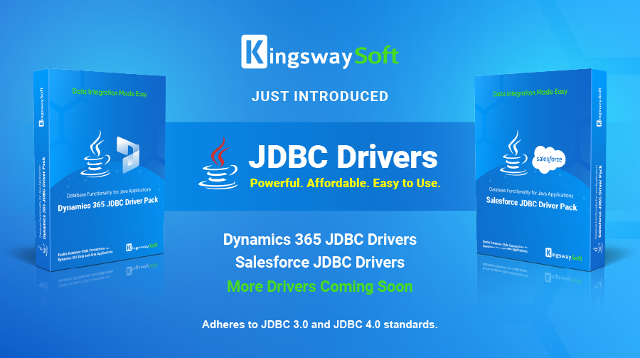 KingswaySoft Announces New JDBC Drivers are Available Now