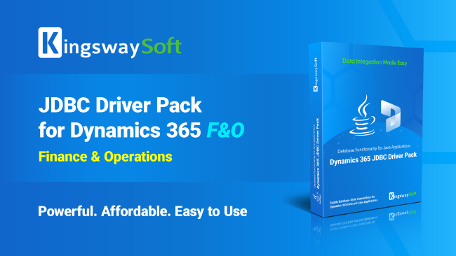 Youtube Video - Introducing KingswaySoft JDBC Driver Pack for Dynamics 365 AX/F&O