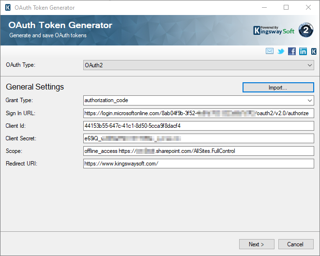 Image 003 - SharePoint OAuth Token General Setting Image 003 - SharePoint OAuth Token General Setting