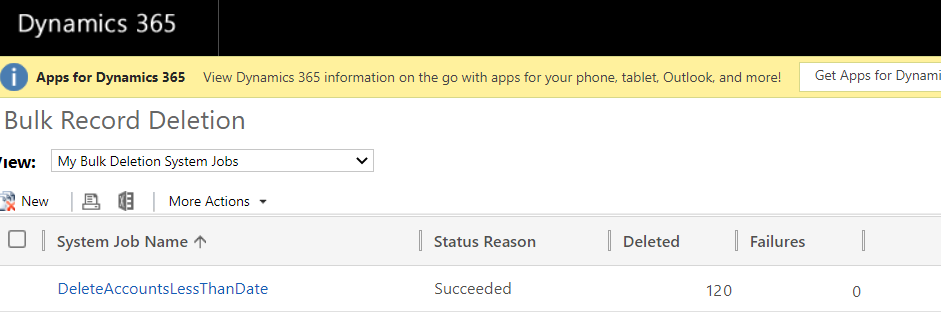 My Bulk Deletion System Jobs My Bulk Deletion System Jobs
