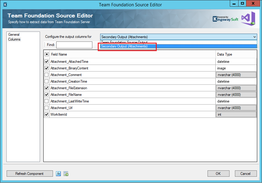 Team Foundation Source Editor - Secondary Output Team Foundation Source Editor - Secondary Output